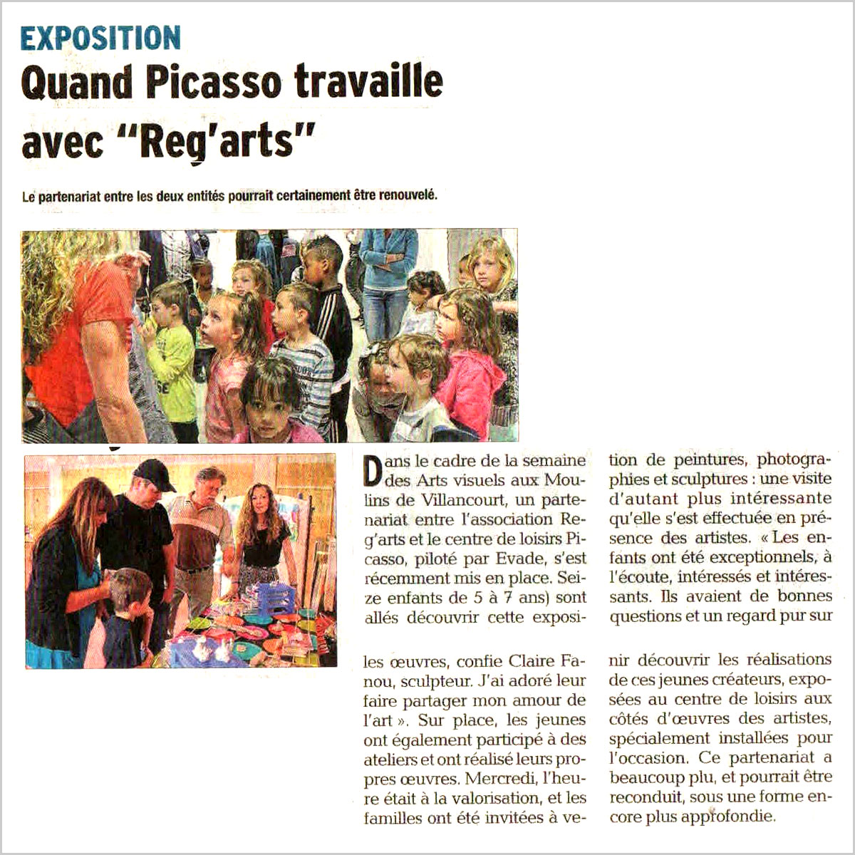 Reg'Arts Pablo Picasso 2015